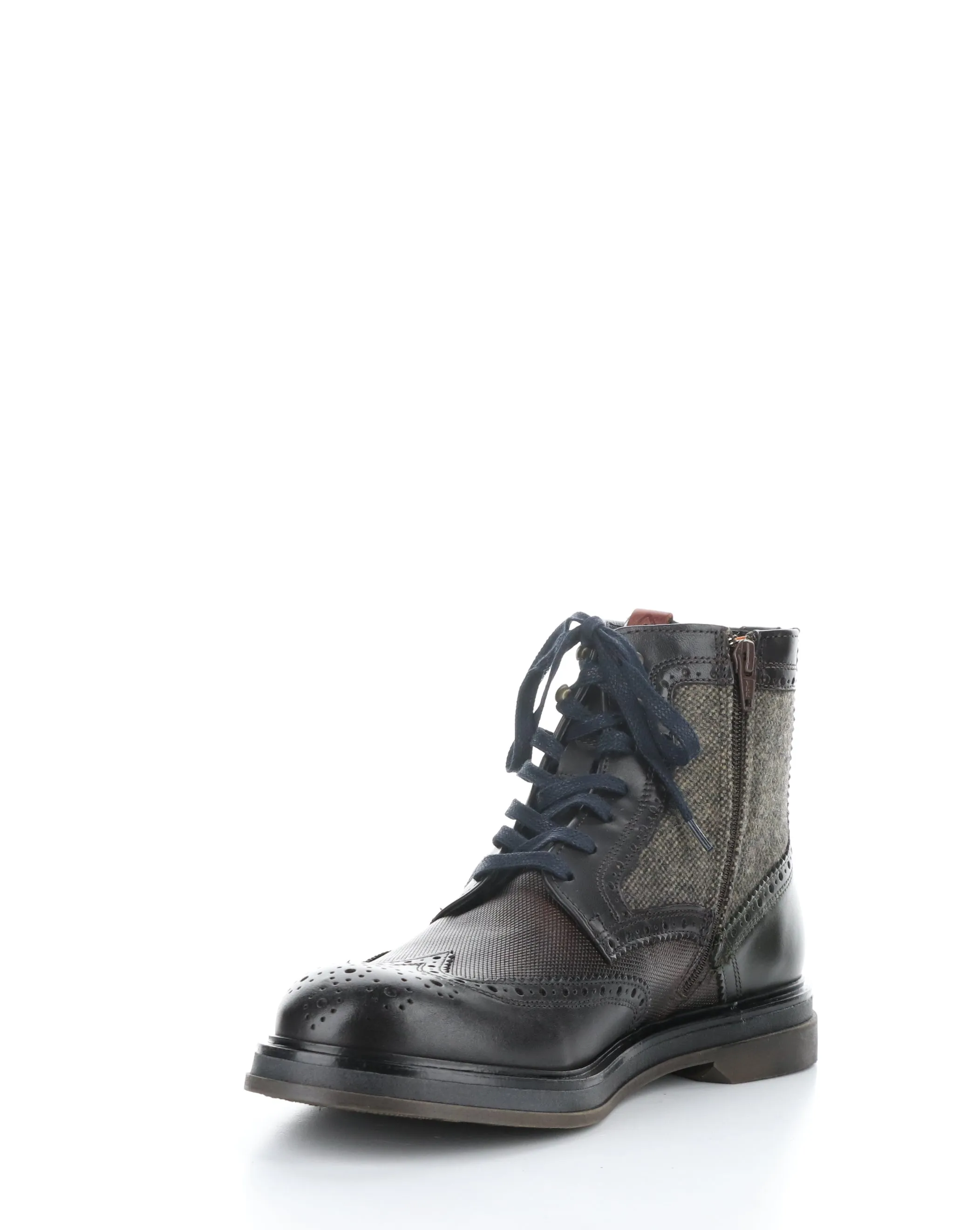 12432 TESTA DI MORO COMBI Round Toe Boots