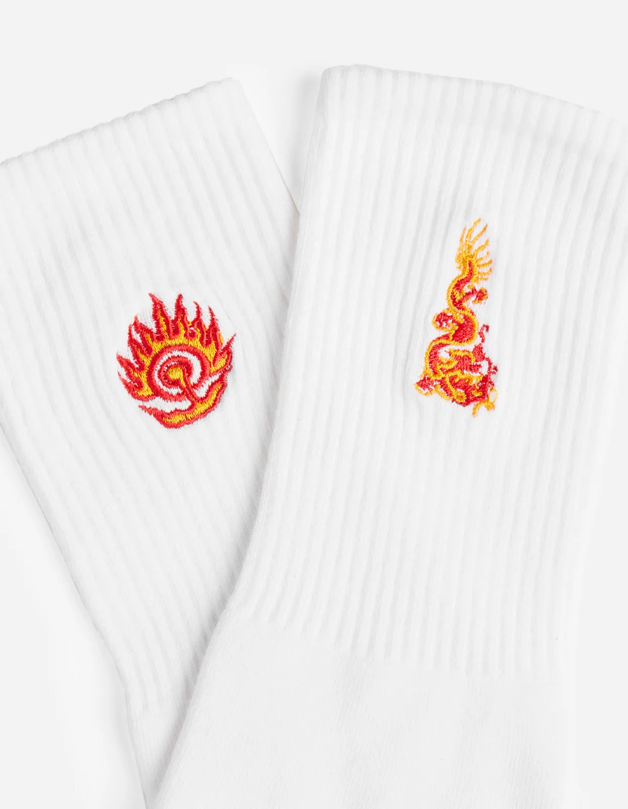 1263 Micro Dragon Tabi Sock 3 Pack White/White/White