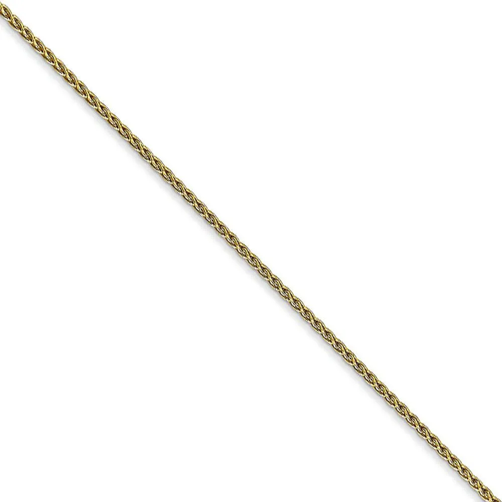 1.2mm 10k Yellow Gold Parisian Wheat Chain Necklace