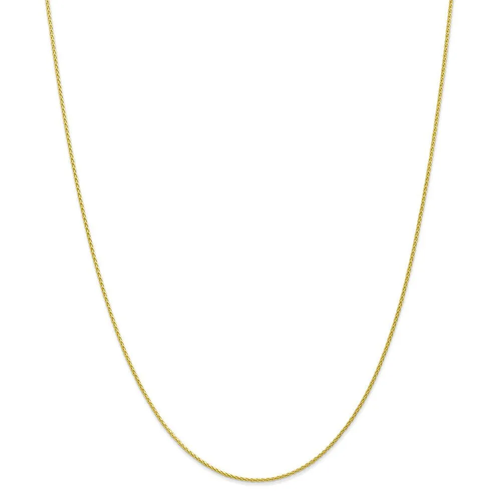 1.2mm 10k Yellow Gold Parisian Wheat Chain Necklace