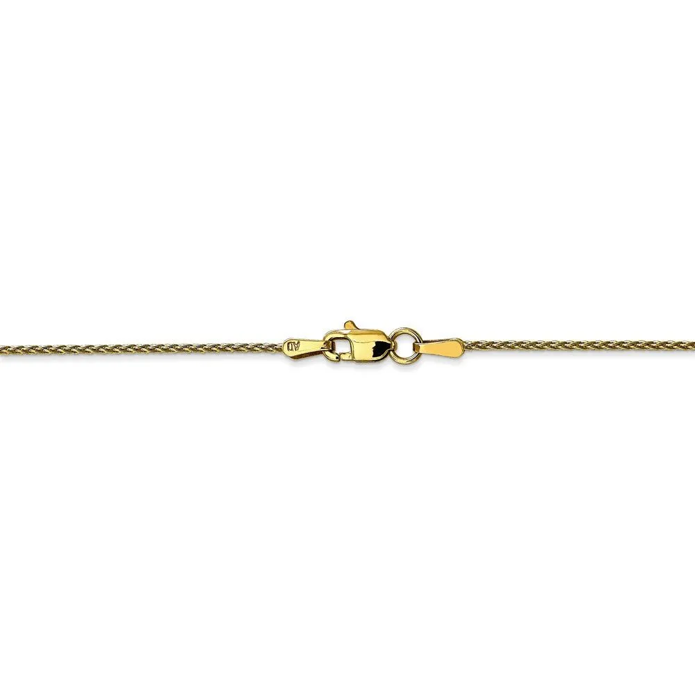 1.2mm 10k Yellow Gold Parisian Wheat Chain Necklace