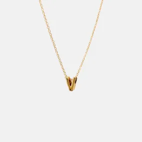 14K Yellow Gold "V" Slide Necklace - Sample Sale