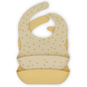 2 Pack Silicone Bib - Buttercup/Lemonade