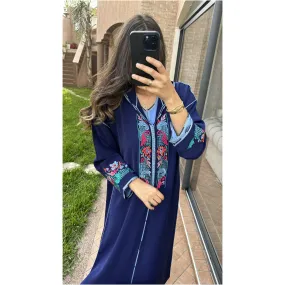 2 Piece Moroccan Dark Blue Jellaba