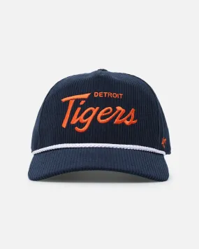 47 Brand Detroit Tigers 'MLB Opening Day' Corduroy Crossrope Hitch Snapback Navy