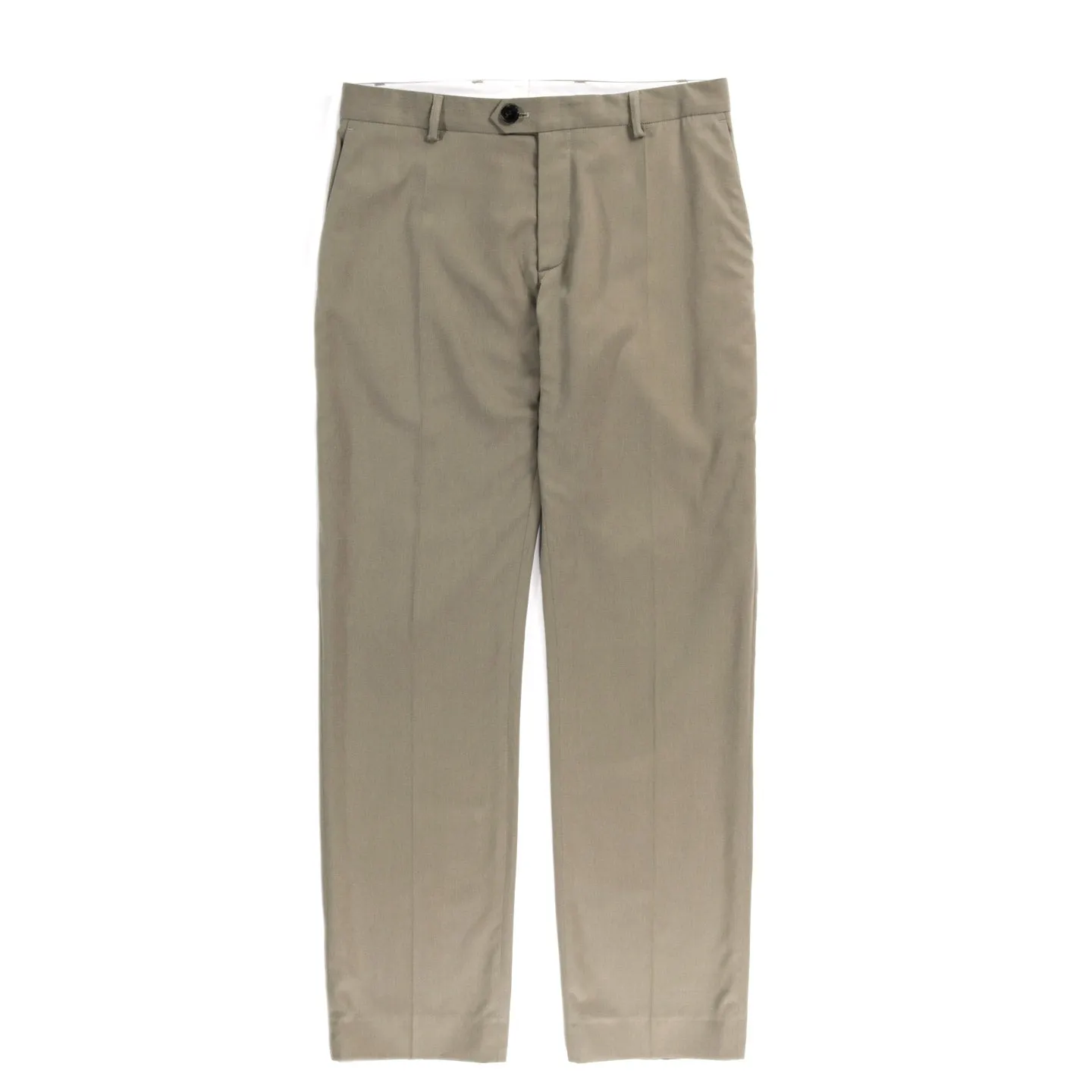 A KIND OF GUISE RELAXED TAILORED TROUSERS CHALK GREEN