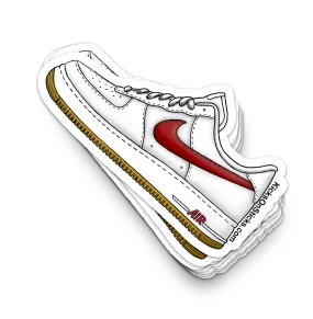 Air Force 1 Low "COTM University Red" Sneaker Sticker