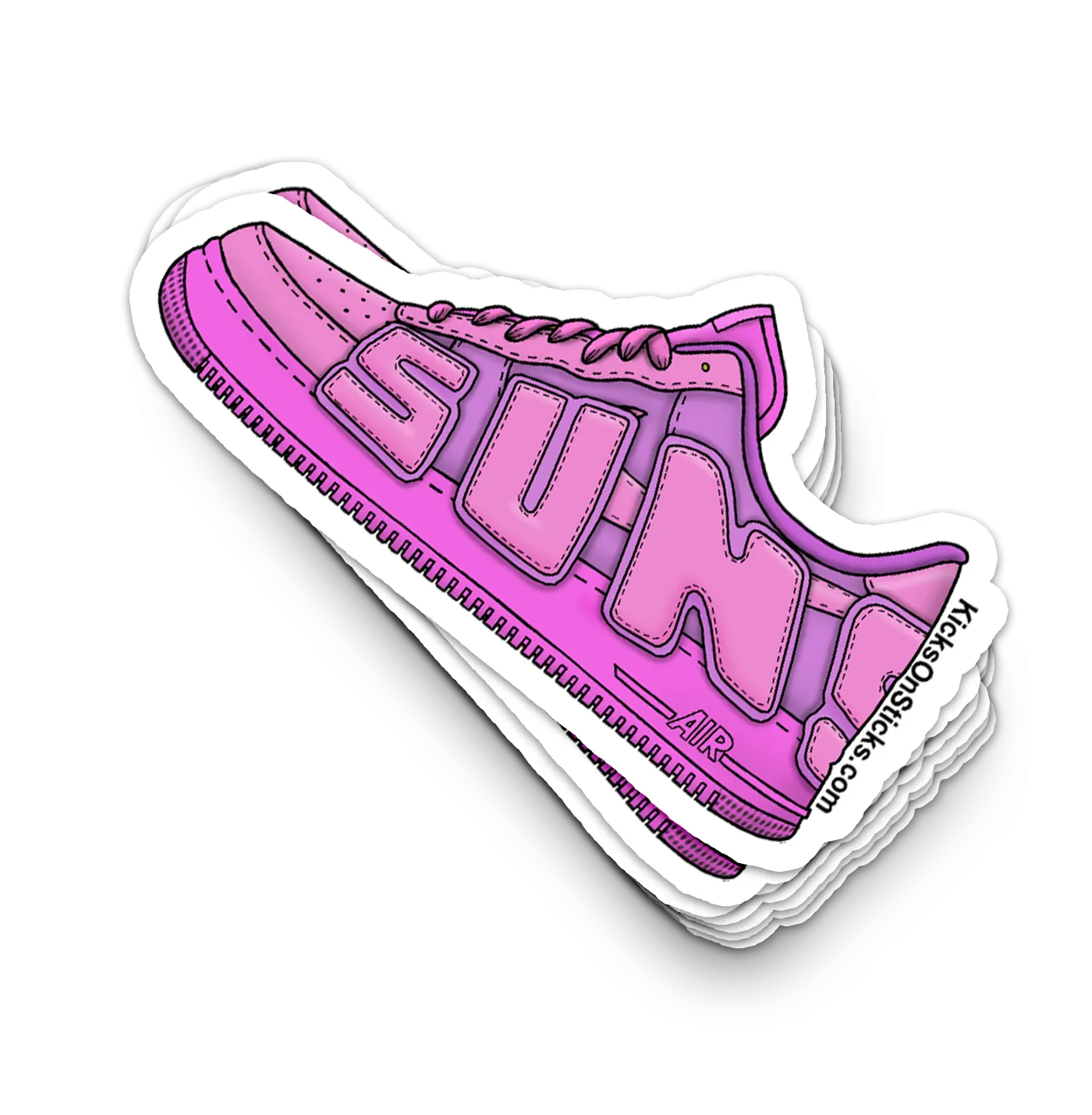 Air Force 1 Low "CPFM Sun Fuchsia" Sneaker Sticker