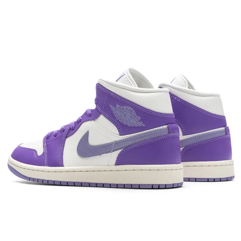 Air Jordan 1 Mid Women's - Action Grape/Sky J Purple/Sail