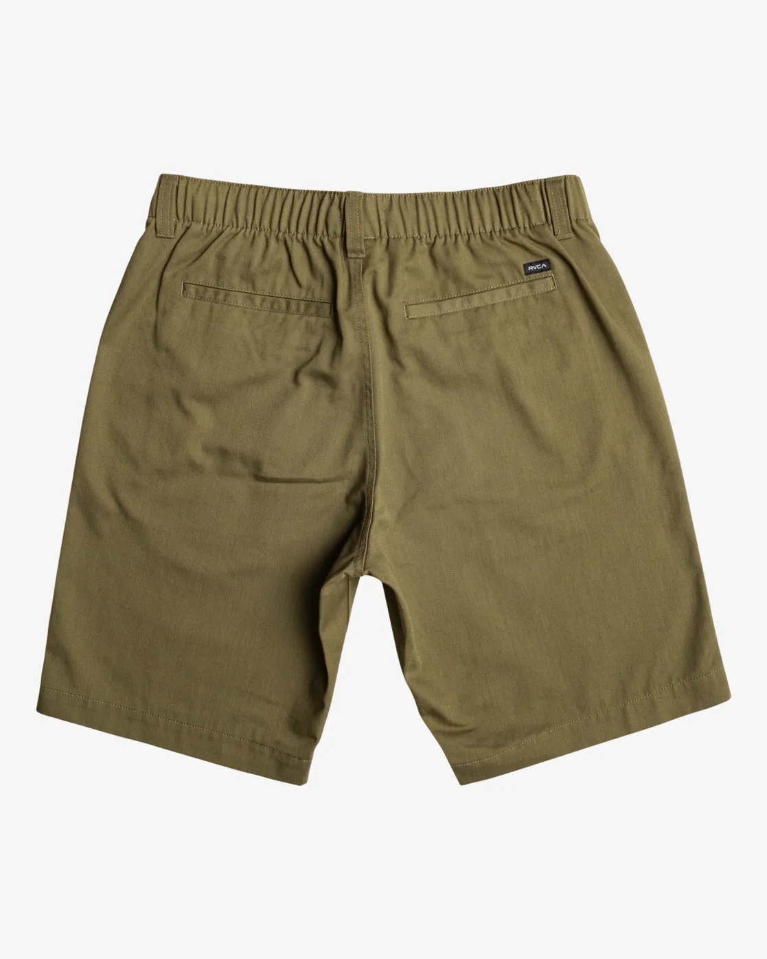 Americana 20" Elastic Waist Shorts - Olive