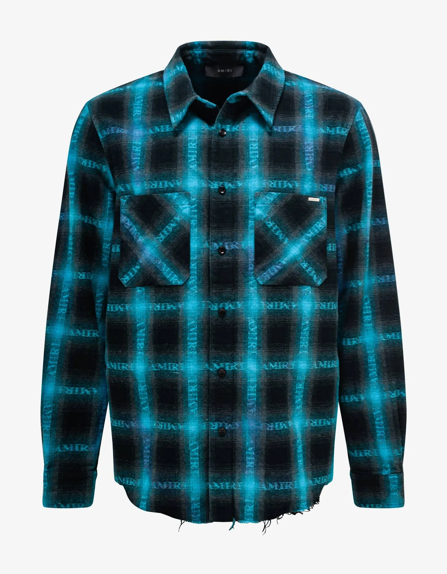 Amiri Blue Plaid Shirt