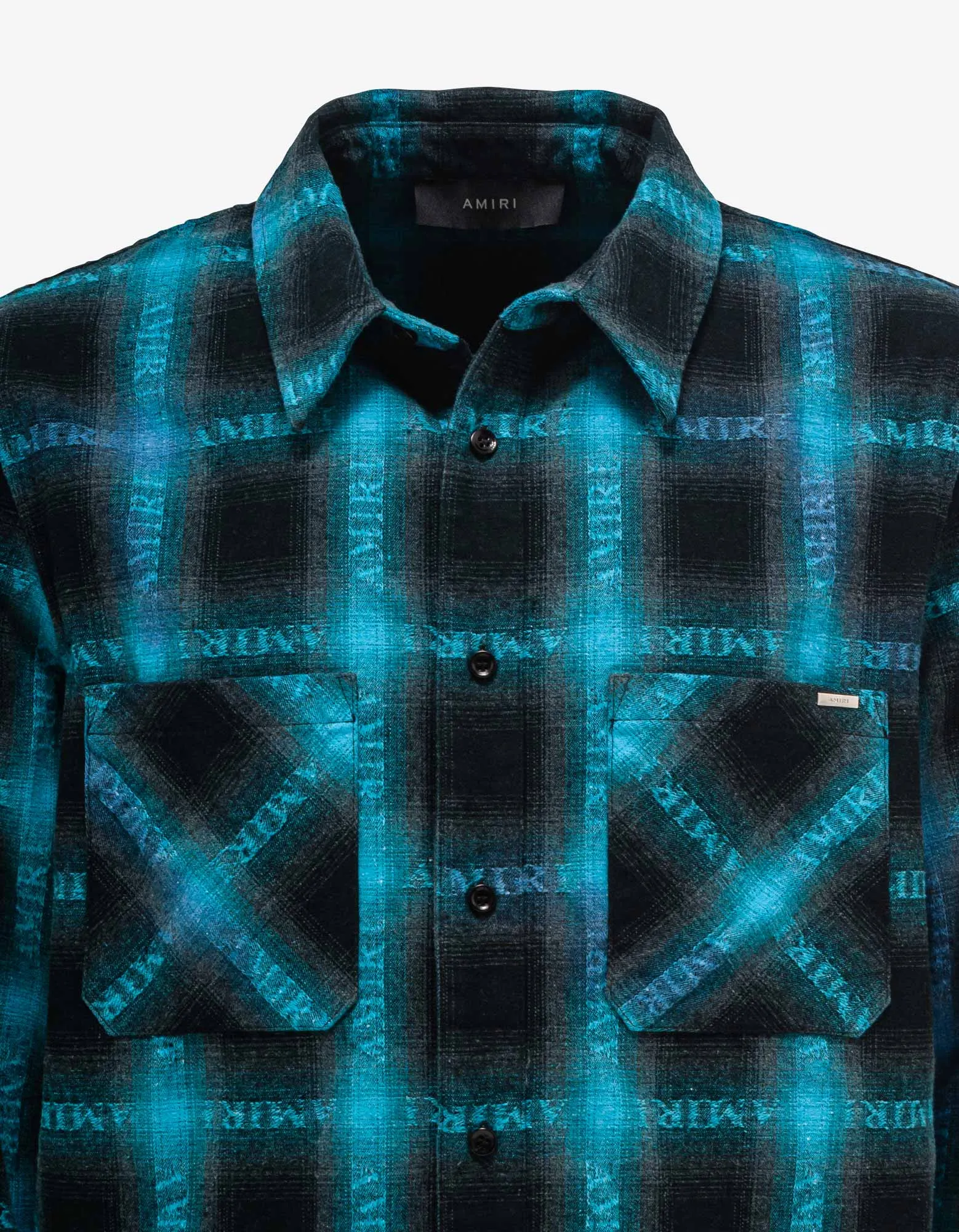 Amiri Blue Plaid Shirt