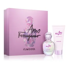 Amo Flowerful Feragamo EDT 50 ml   Body Lotion 100 ml - Women Gift Set