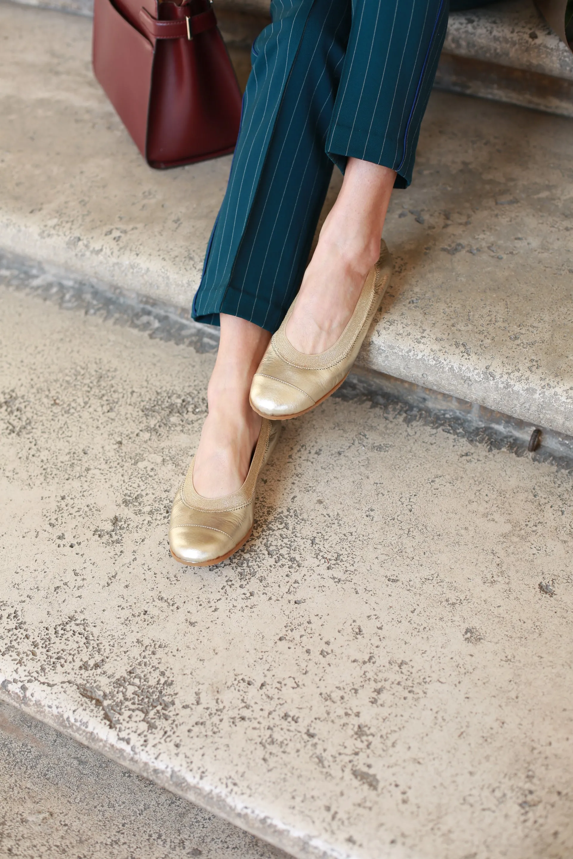 Aurelia - Metallic Gold Ballet Flat