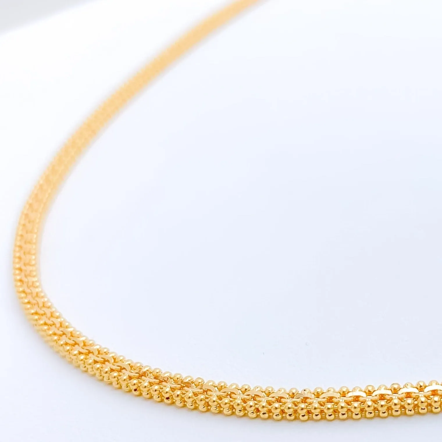 Beaded Square Chain - 20"