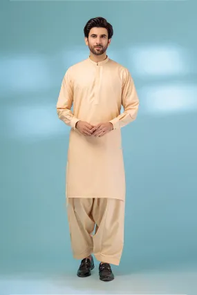 BEIGE-BLENDED-KURTA SHALWAR - (KSRB23-016)