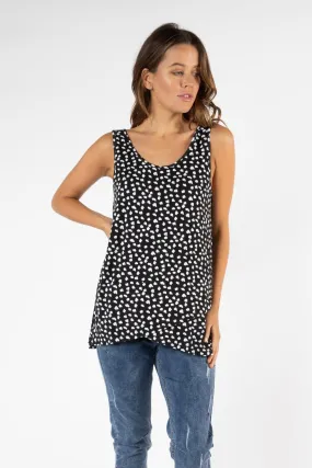 Betty Basics Zorita Tank in Heart Ocelot