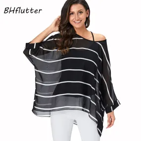 BHflutter 4XL 5XL 6XL Plus Size Blouse Shirt