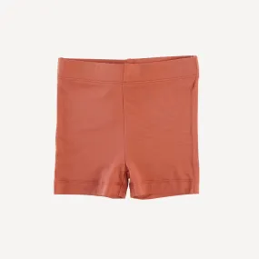 bike short | coral spice | bamboo