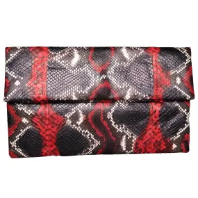 Black and Red Clutch Bag