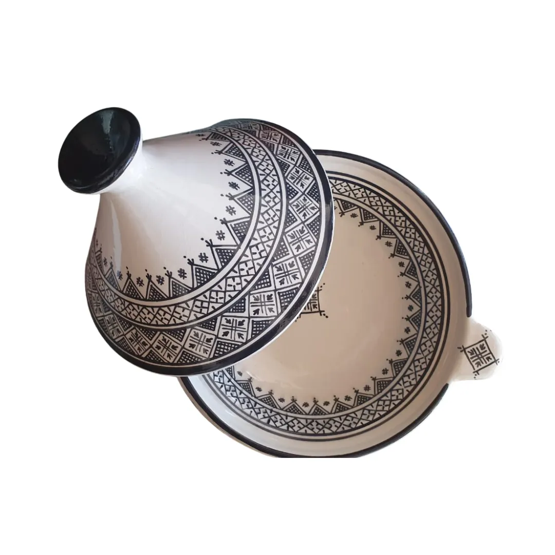 Black and white Tajine Guerza Dialna