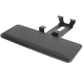 Black Under Desk Keyboard Tray with Spacer Brackets