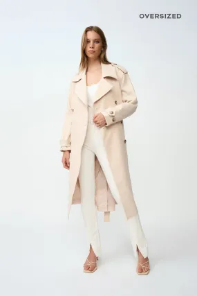 Blair Belted Trench Coat - Sand