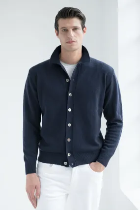 Blue cardigan – Made in Italy