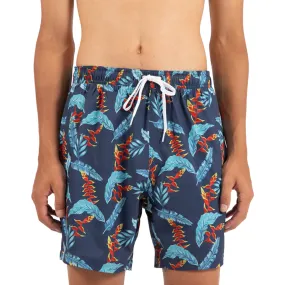 Blue Kelp 17" 4-way stretch Volley shorts with side pockets