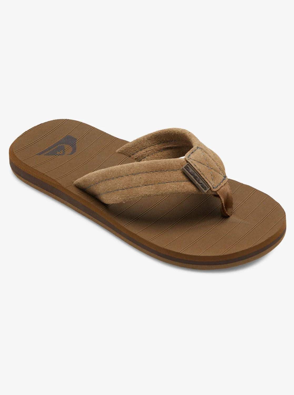 Boys 8-16 Carver Suede Leather Sandals - Tan - Solid