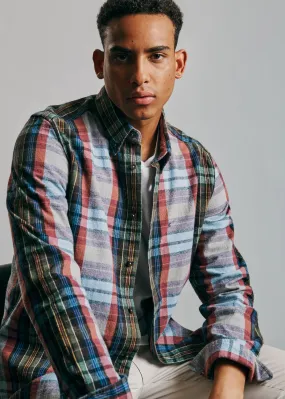 Brushed Multicolour Check Oxford Shirt