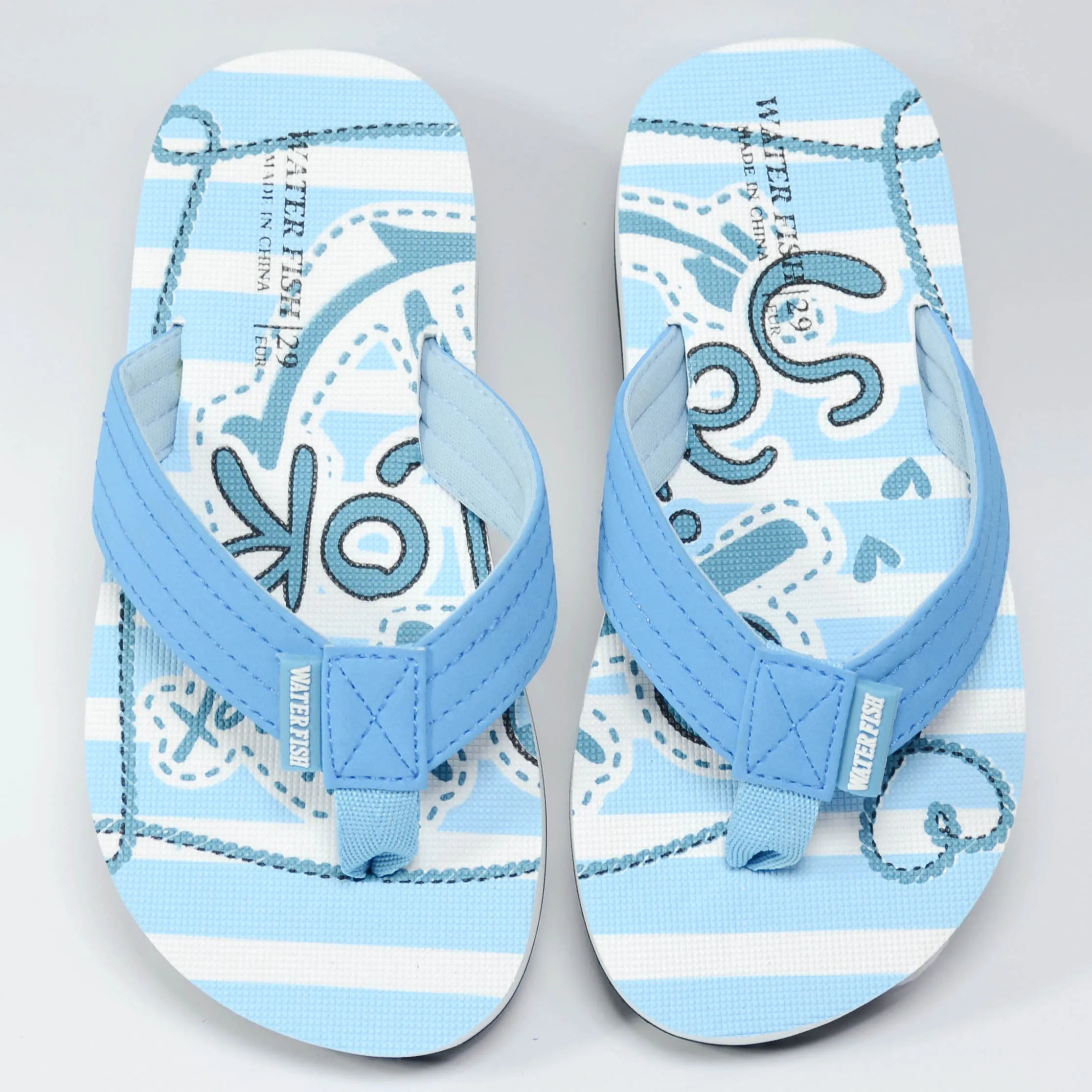 C1623A W-Mark Everyone's Choice Non Slip Sky Blue Flip Flop