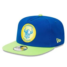 Canberra Raiders Official GOLFER Retro Flat Cap Snapback Heritage Classic NRL Rugby League By New Era