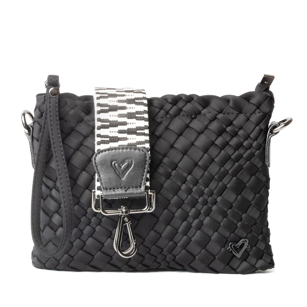 Charlotte Woven Crossbody - Black Onyx