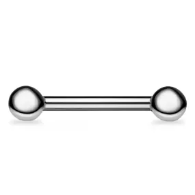 Classique Nipple Barbells in 14K White Gold