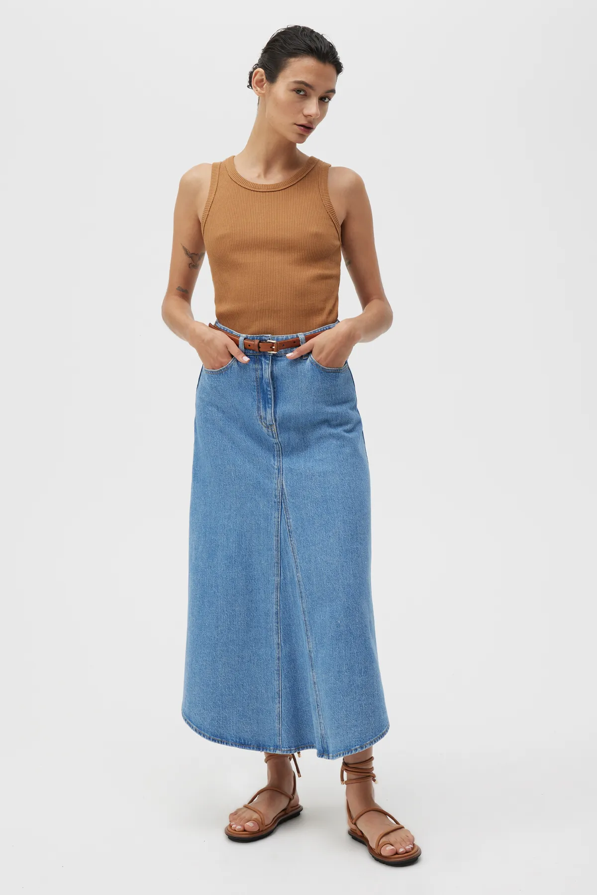 CLOVELLY DENIM SKIRT