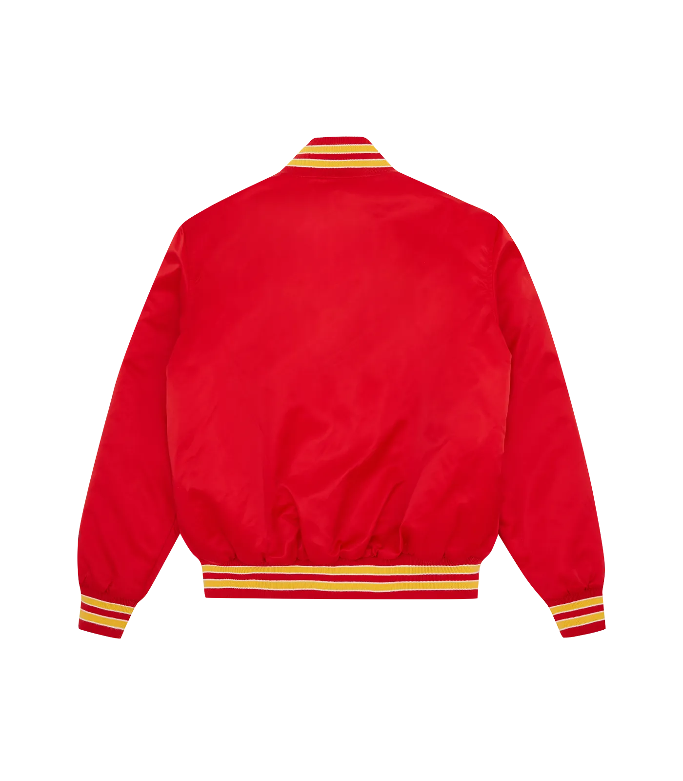 COLLEGE SATIN BOMBER - RED