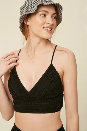 Copy of Lovely Lace Bralette Black