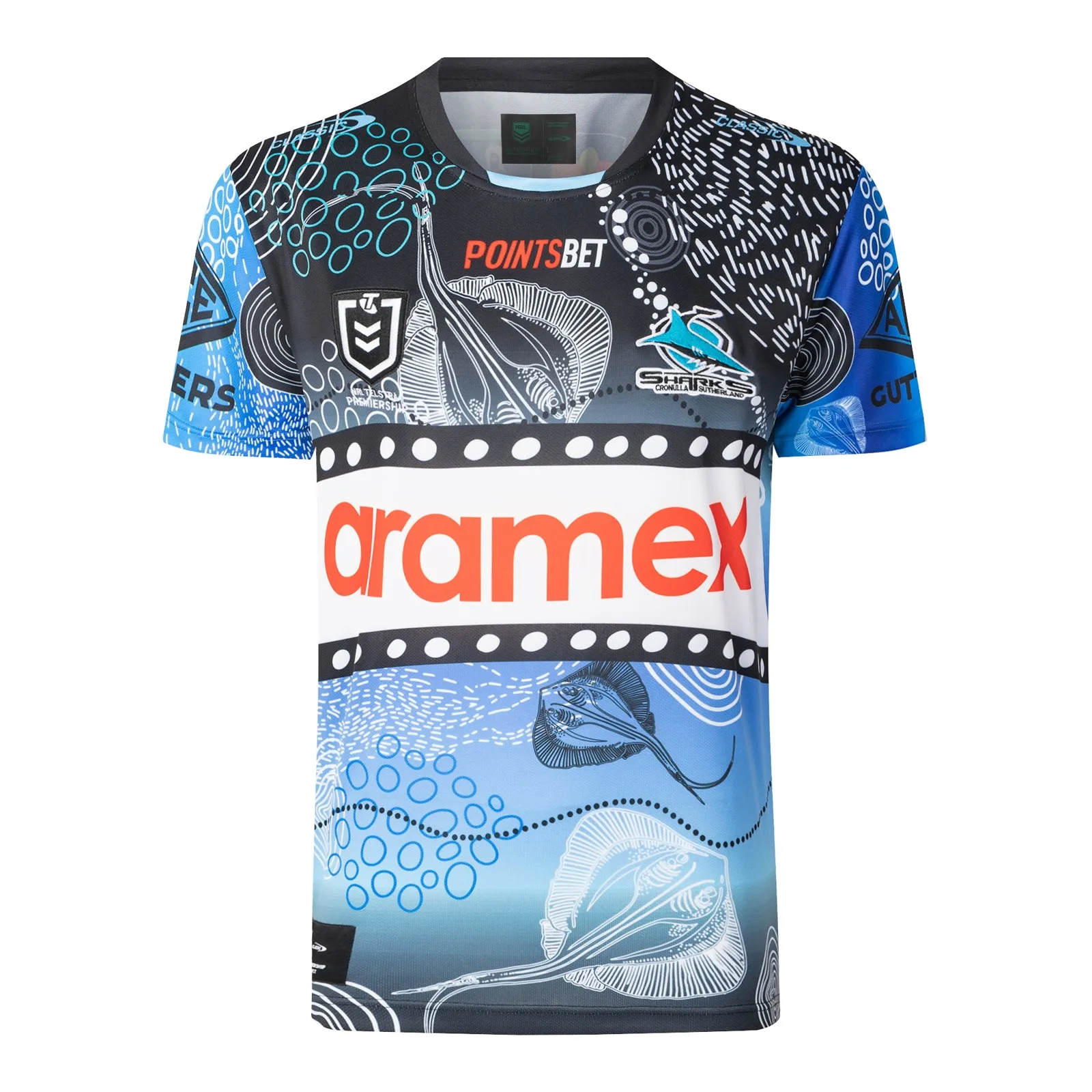 Cronulla Sharks 2024 Men's Indigenous Jersey NRL Rugby League by Classic