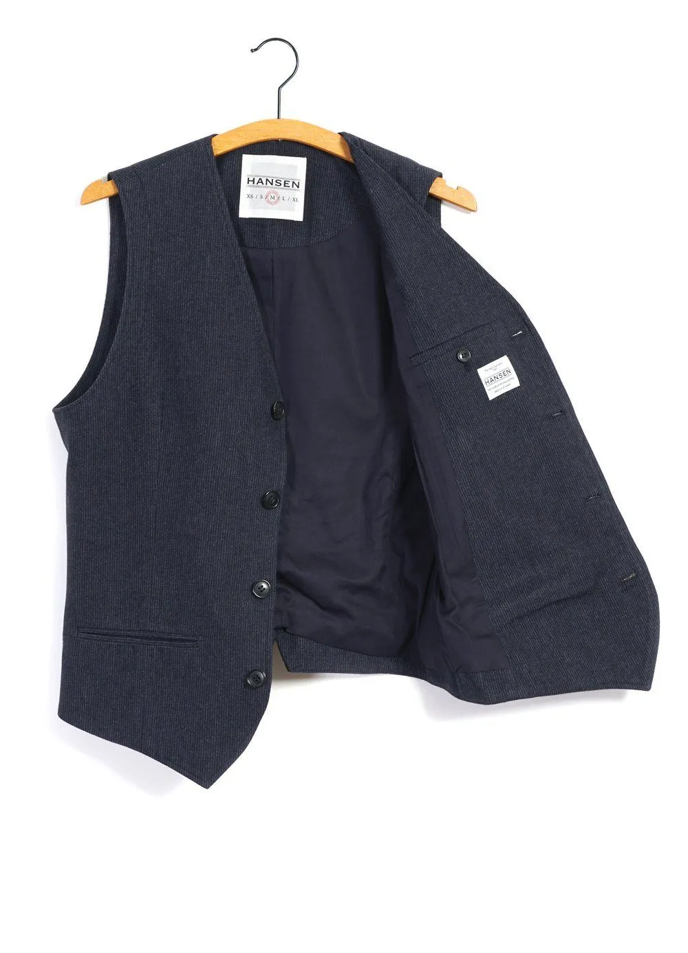 DANIEL | Classic Waistcoat | Brushed Blue