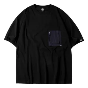 DPLS UTILITY POCKET WITH ZIP TEE-BLACK