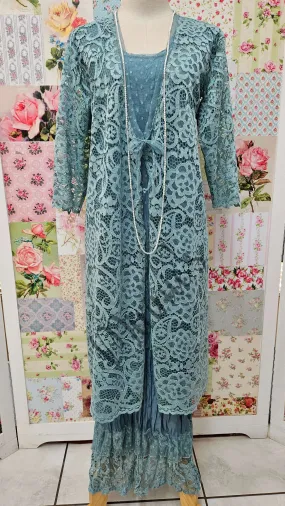 Duck Egg Blue 2-Pice Dress Set LR0552