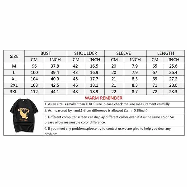 Eagle Printing Solid Color Loose Men's Cargo T-shirt