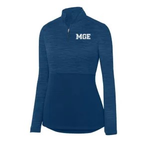 Elite - MGE LADIES SHADOW TONAL HEATHER 1/4 ZIP PULLOVER (2909) - Navy