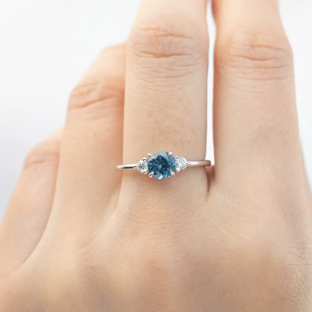 Emilie Ring - 0.84ct Blue Montana Sapphire (One of a kind)