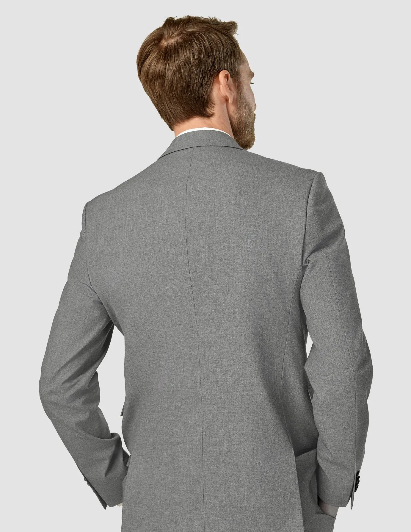 Essential Blazer Slim Dark Grey Melange