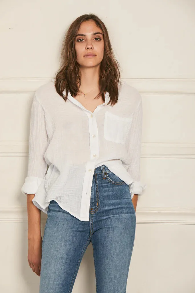 Felicite Gauze Boyfriend Shirt - Various Colors