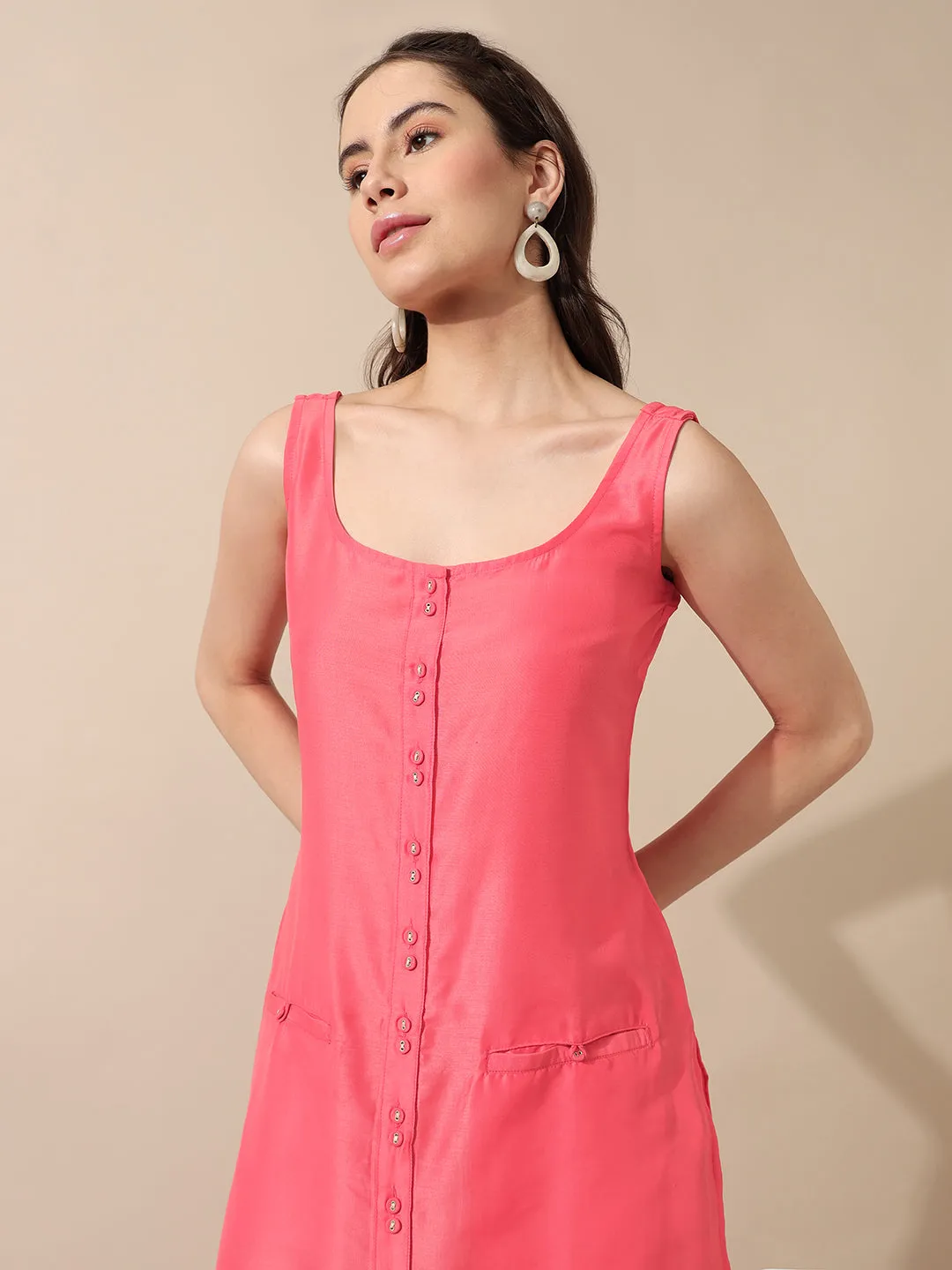 Florette Peach Kurta Set