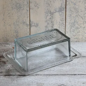 Glass Butter Dish 'Beurre'