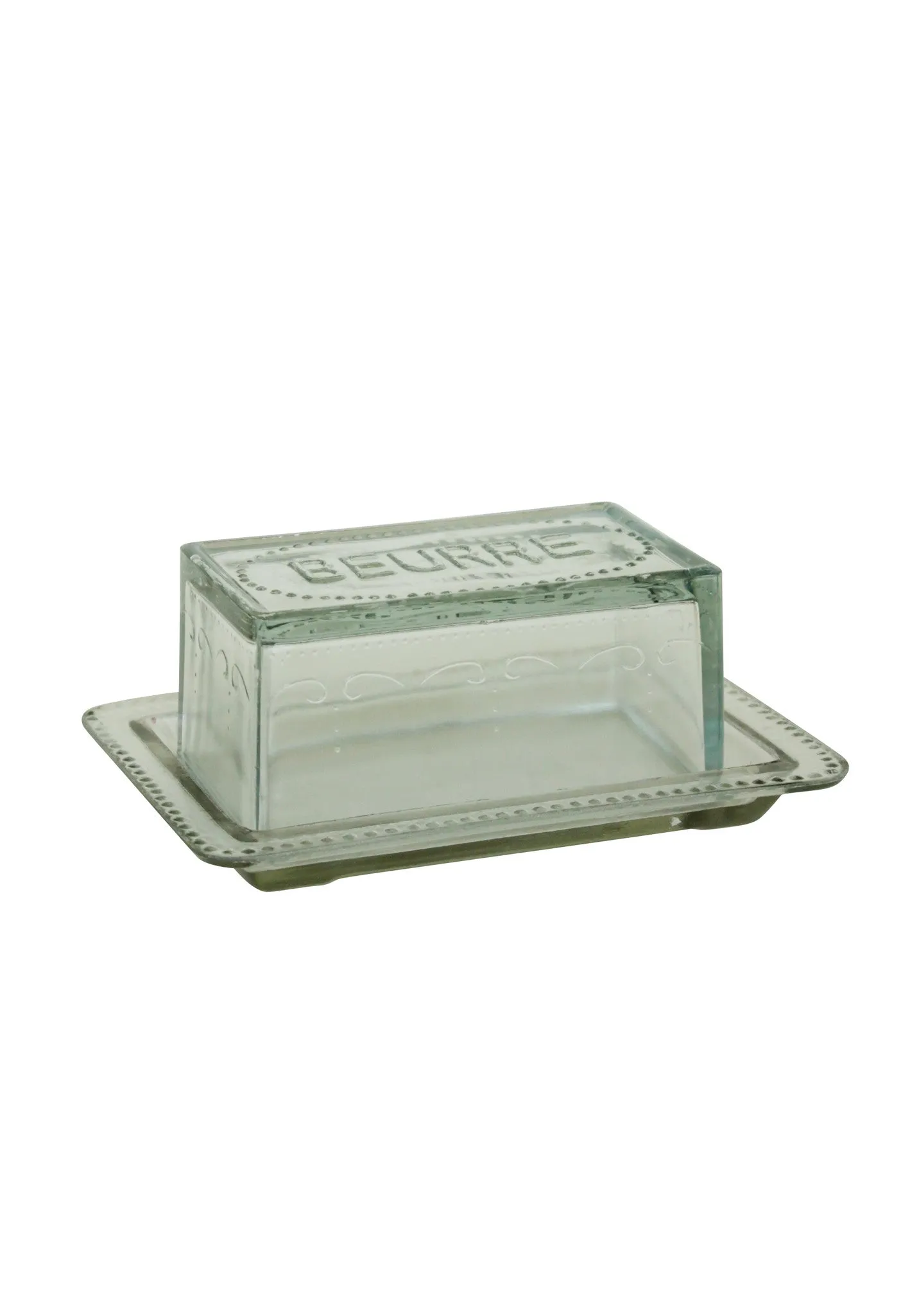 Glass Butter Dish 'Beurre'